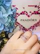 Perfect Fake Pandora 925 Silver Rose Gold Diamond Feather Ring (5)_th.jpg